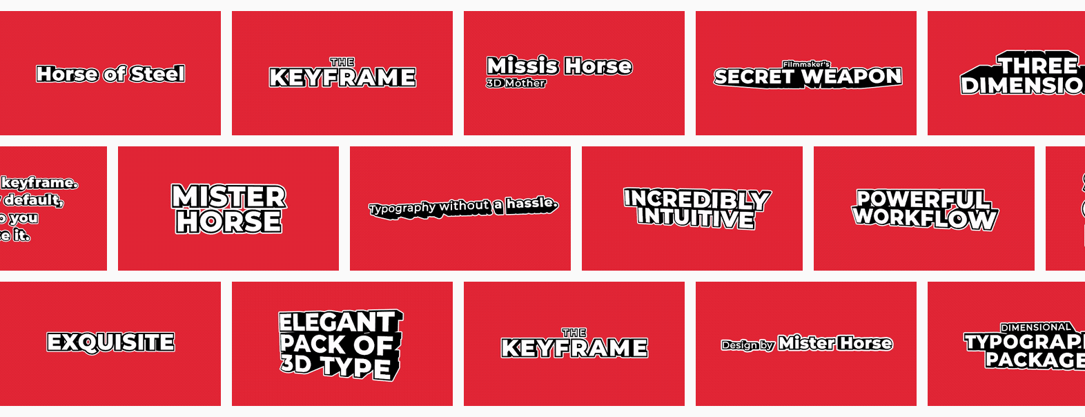 Products for After Effects Mister Horse